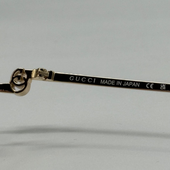 NEW GG1279S 004 GUCCI GOLD YELLOW SQUARE WOMEN GUCCI SUNGLASSES main image 12
